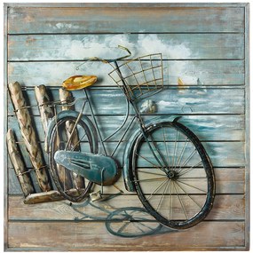 Tablou ENJOY THE RIDE,  metal, 80x6.5x80 cm
