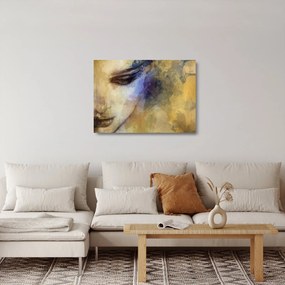 Tablou pe sticlă - Portretul femeii, desen (70x50 cm)