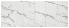 MASA TIFANY BLAT ALB MARMORAT - 140 cm / 90 / h 77 - Pal - EFECT MARMURA - Extensibila - ALB - Metal