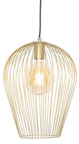 Lampă pendant de design aurie - Wire Ario