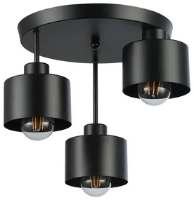 Lustră pe tijă 3xE27/35W/230V d. 30 cm negru