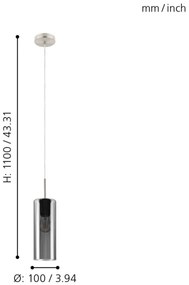 Lustră pe cablu SELVINO 1xE27/15W/230V Eglo 98694