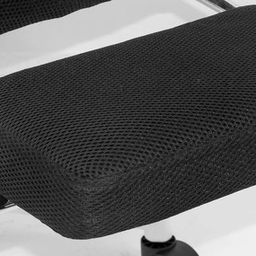 Scaun ergonomic din mesh cu suport picioare retractabil OFF 424 alb