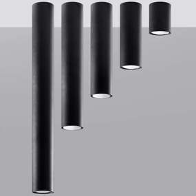 Spot LAGOS 1xGU10/40W/230V 20 cm negru Sollux SL.1001