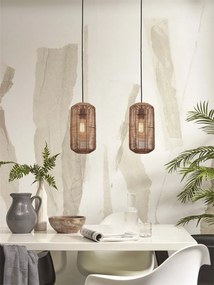 Lustra/Pendul eco din ratan Tanami tube L, nat