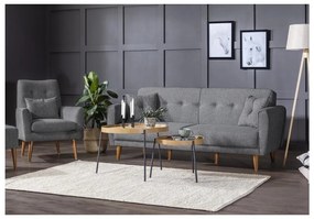 Set canapea fotoliu Aryanna (Gri închis). 1101496