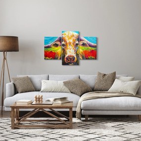 Tablou - Vacă pictată (90x60 cm)