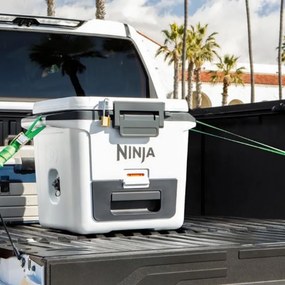 Lada frigorifica Ninja FrostVault FB131EUWH, 28 l, Pasiva, 48 doze, Pastreaza gheata pana la 5 zile, Compartiment uscat, Alb