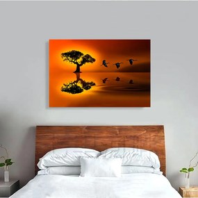 Tablou Canvas - Sunset flight 70 x 110 cm