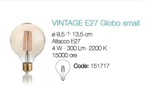 Bec LED VINTAGE E27 4W GLOBO SMALL 151717