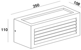 Lucide 27853/01/30 - Aplica perete exterior DIMO 1xE27/18W/230V