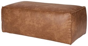 Taburet maro coniac cu tapițerie din imitație de piele Rodeo – WOOOD