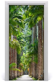 Autocolante pentru usi Peisaje Palm Copaci