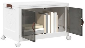 vidaXL Cutie de depozitare stivuită cu roți 75 L 64x40x41 cm
