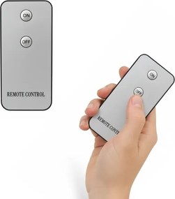 Set 3 lumânări LED BRILLO, crem, cu telecomandă, alimentare 3x AAA