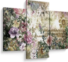 Tablou - Flori de design (90x60 cm)