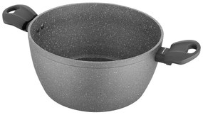 Oală cu capac Florina Lava Stone MG, 24 cm, 4 l, gri