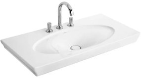 Lavoar pe mobilier, Villeroy&Boch La Belle, 100x49cm, fara preaplin, Alb Alpin CeramicPlus, 6124G2R1