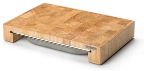 Tocător de bucătărie cu bol 39x27 cm ficus de cauciuc Continenta C4026