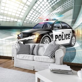 Fototapet - Mașina de poliție (254x184 cm)