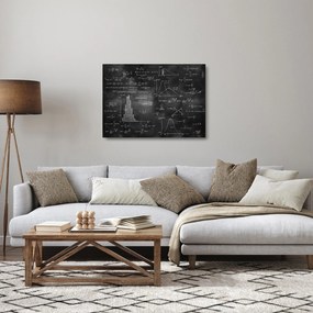 Tablou pe sticlă - Dragoste de numere (70x50 cm)
