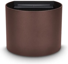 Brilagi - Aplica de perete LED pentru exterior RONDO, 6 W, 230 V, maro, IP54