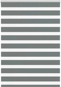 vidaXL Jaluzea tip zebra gri închis lățime țesătură 110,9 cm poliester