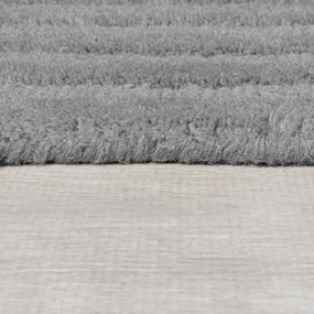 Covor gri țesut manual din lână 160x230 cm Zen Rectangles – Flair Rugs