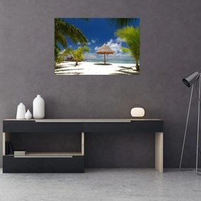 Tablou - Plajă cu nisip alb (90x60 cm)