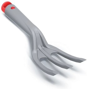 Cultivator de gradina manual II, plastic ABS, gri