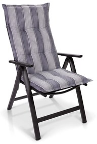 Prato, pernă tapițată, pernă pentru scaun, spătar înalt, scaun de grădină, poliester, 50 × 120 × 7 cm