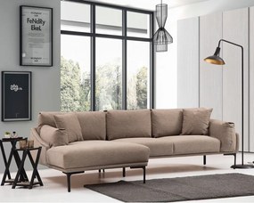 Colțar bej Artie Leo, colț pe partea stângă