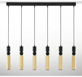 Lustră pe cablu Jupiter 2008 ALAS 6xGU10/10W/230V auriu/negru