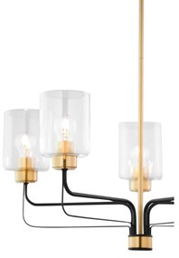 Jupiter 1882 - Candelabru pe tijă CERES 5xE27/15W/230V auriu/negru