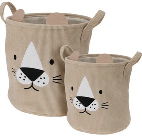 Hatu Set de coșuri textile pentru copii Câine , 2buc
