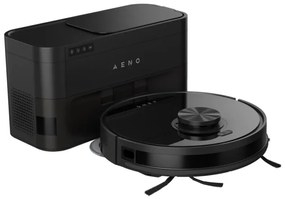 Aspirator robotic AENO ARC0005S, 4000Pa, 3000 mAh, 120 m2, Mapare, Wi-Fi, Comenzi vocale, Autonomie până la 120 min, Negru