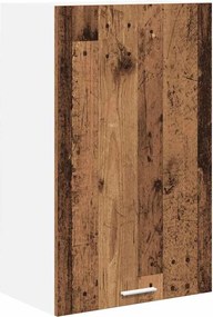 vidaXL Dulap suspendat Lemn vechi și Alb 50 x 31 x 80 cm Lemn compozit