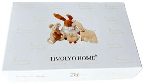 Set cadou de prosoape BUNNY pentru copii, 2 buc Alb - Albastru / Blue Set (prosop 50x90cm, prosop de corp 70x130cm)