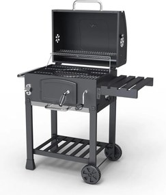 Grătar multifuncțional BBQ Avenberg GENIUS+grătar din fontă+plită+piatră pentru pizza