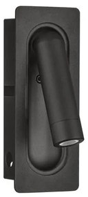 Aplica incastrabila cu spot LED directionabil INLITE negru