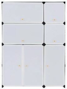 Raft extensibil cu design economic, alb-negru