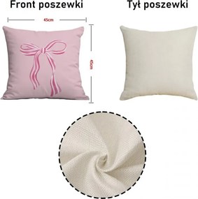 Husa pentru perna PINKARA 45x45 cm, roz