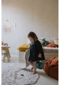 Covor pentru copii gri deschis lavabil/țesut manual din bumbac 130x135 cm Bunny – Lorena Canals