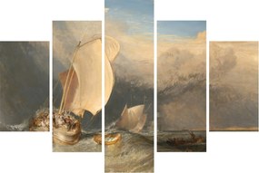 Tablou - William Turner, Fishing Boats with Hucksters Bargaining for Fish, reproducere (150x105 cm)
