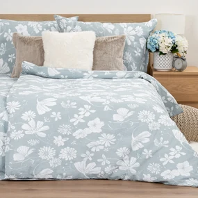 Lenjerie pat 4Home Gentle Green bumbac creponat, 140 x 220 cm, 70 x 90 cm