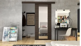 Uși glisant de interior Orenia IV (choco + Oglindă). 1059163