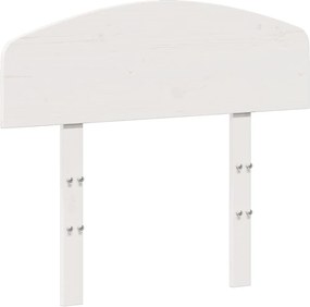 vidaXL Tăblie de pat, alb, 75 cm, lemn masiv de pin