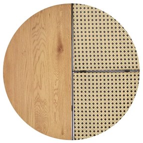 Set mese de cafea Garmina stejar auriu + rattan