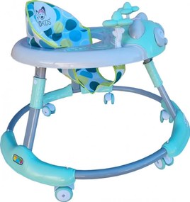 Premergator reglabil in 6 trepte de inaltime NOVOKIDS™ Baby Panda Walker, Cu melodii, Pliabil, Max 20 kg, Roti silentioase, Model Ursulet Panda,
