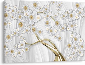 Tablou - Copac cu decor auriu (70x50 cm)